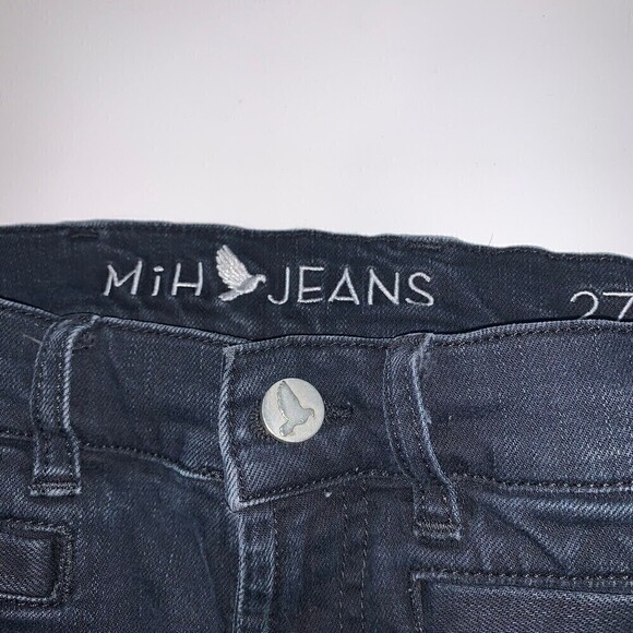 ANTHROPLOGIE Womens Jeans Size 27 Made In Heaven Black Skinny - Picture 3 of 7